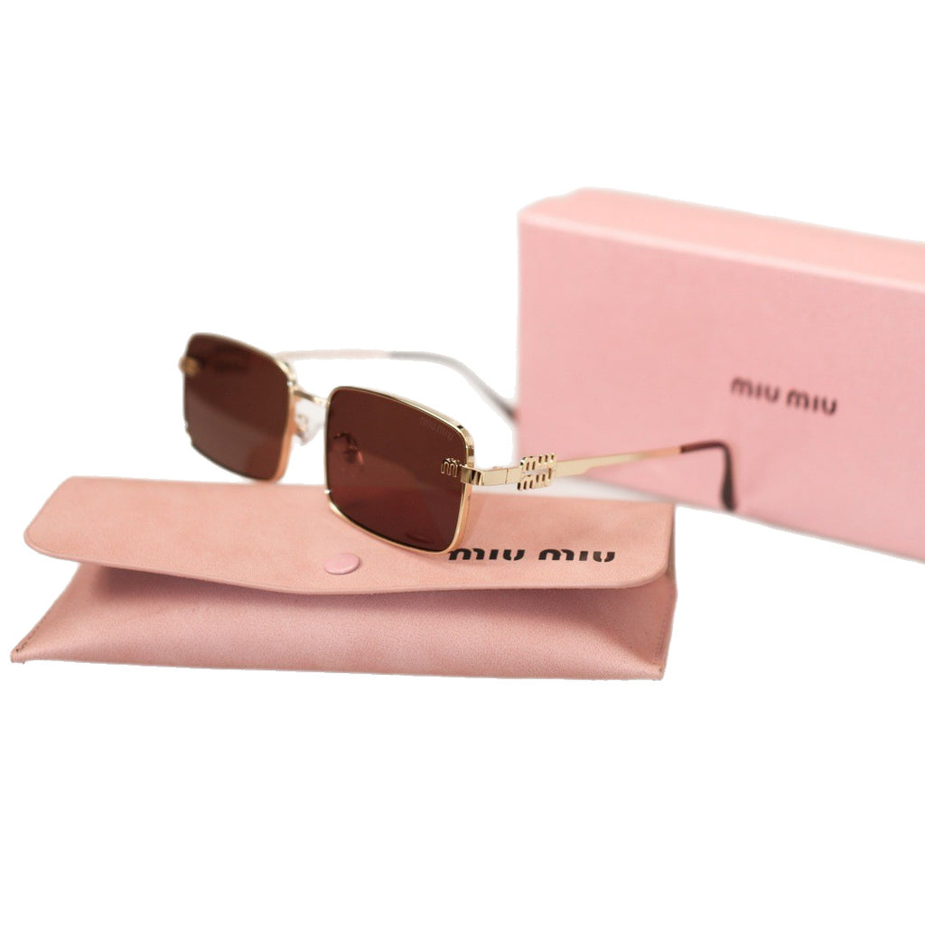 New Sunglasses High Fashion Sunglasses Metal Men and Women Trendy Sunglasses Outdoor Driving UV8050