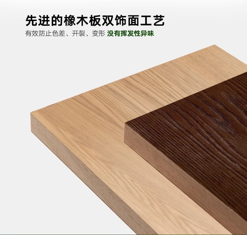 All Solid Wood North American ENF Grade Oak Sliding Door Wardrobe Master Bedroom Home Simple Modern Sliding Door Closet