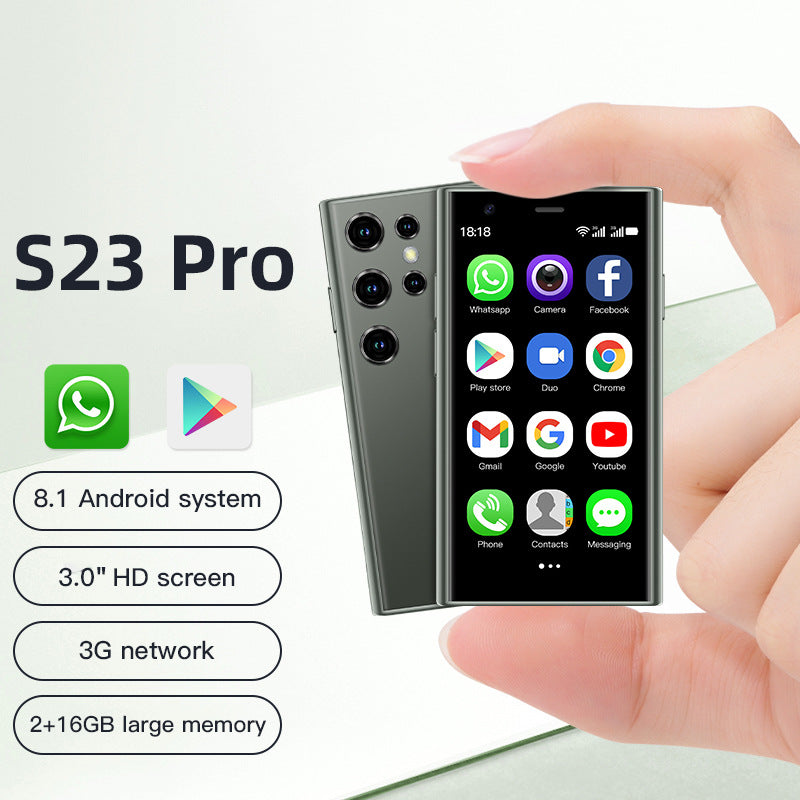 Hot Sale S23Pro Mini Smartphone2+16Dual SIM Dual Standby Android mini Mobile Phone