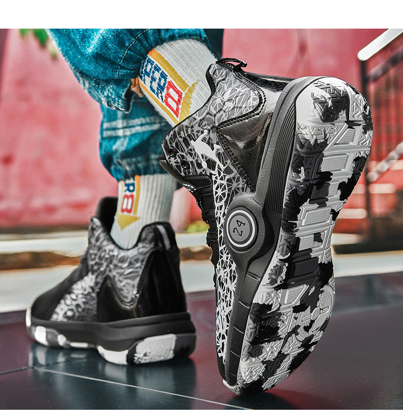 Youth Professional Basketball Shoes Men's Flyknit Mesh Sports Shoes Women's Student Trendy Practical Sneakers Wholesale