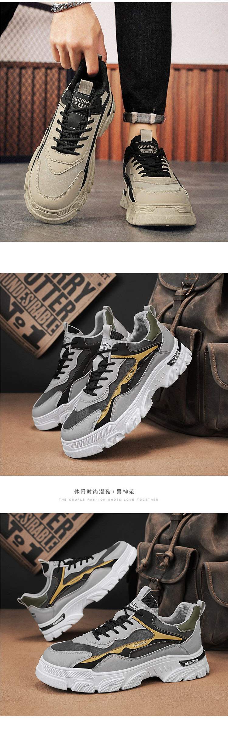 Men's Shoes2025Autumn New Men's Workwear Low-top Casual Martin Boots Men's Outdoor Sports Waterproof Workwear Shoes