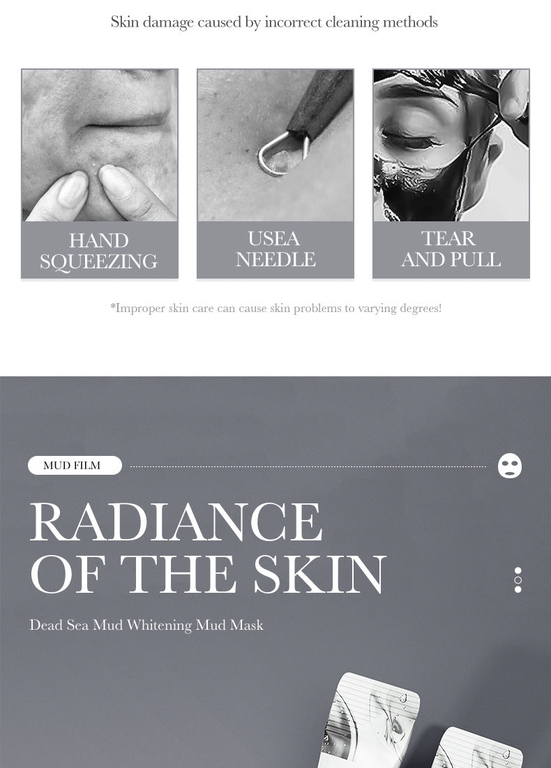 Cleansing Mask BIOAOUA Cucumber Pore Cleansing Smear-On Portable Mud Mask  Foreign Trade Wholesale