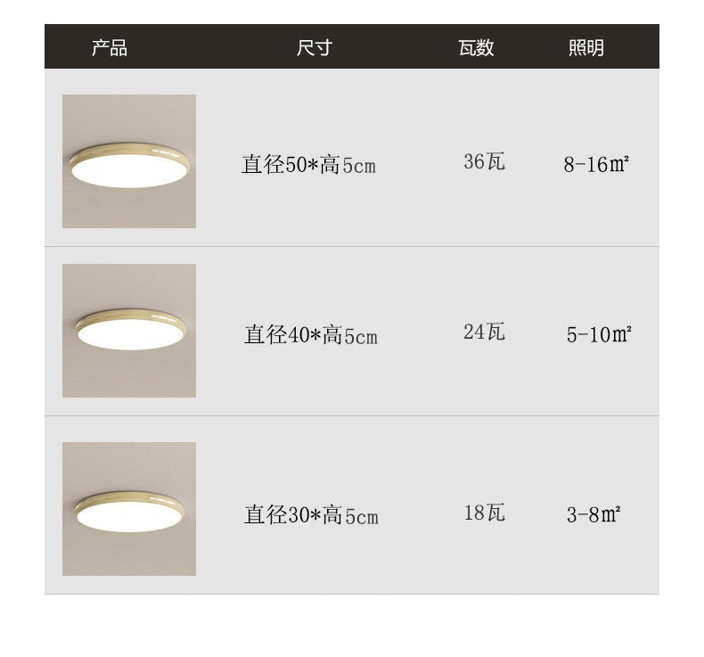 奶油色主卧灯，圆形北欧吸顶灯，LED铁艺书房灯，创意客厅灯，营造家居氛围