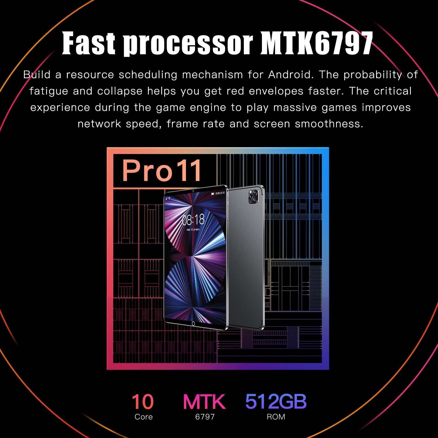 Factory Exclusive Supply Pro11 Android Smart Tablet PC10Support WiFi Bluetooth (Popular)