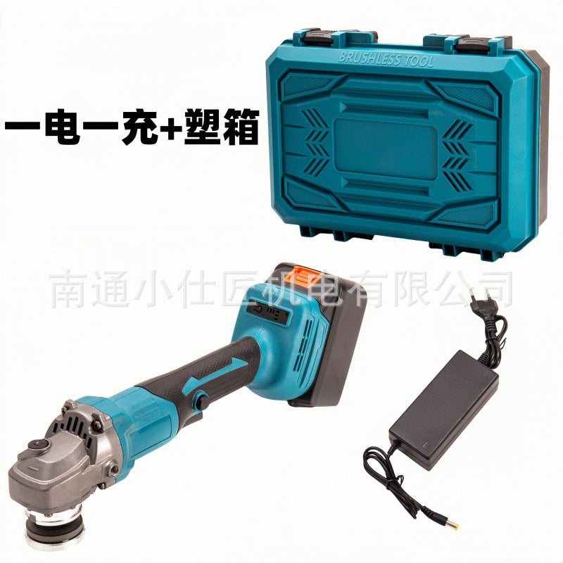 Cross-Border Dropshipping Lithium Battery Rechargeable Angle Grinder Small Cutting Grinding Household Multifunctional Angle Grinder Handheld