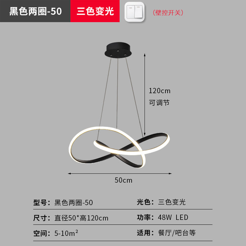 Zhongshan Lighting Wholesale LED Ceiling Lamp Bedroom Dining Room Lamp Minimalist Modern Creative Lighting Nordic Bar Pendant Light