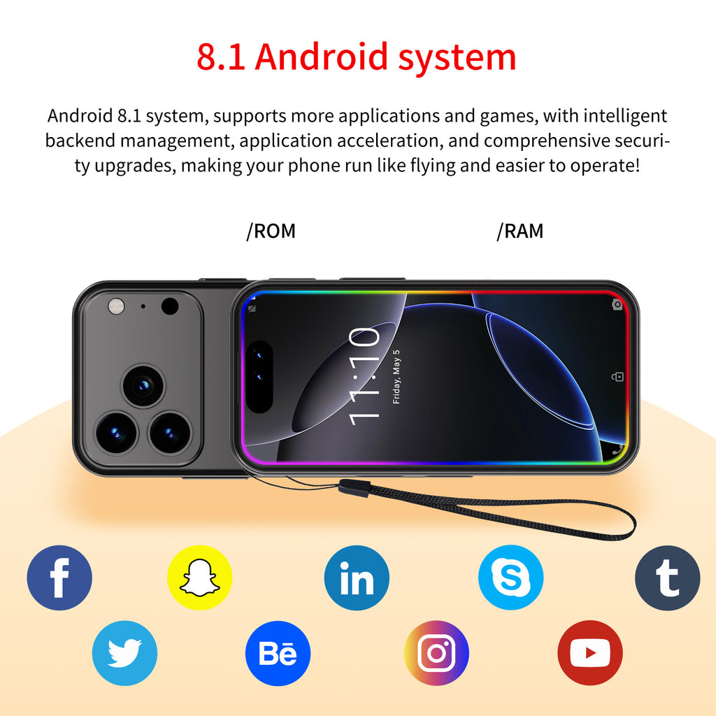 Mini Small Phone XSI17promax Mobile Phone 3.5Inch Mini Mini Smart Small Phone Hot Sale