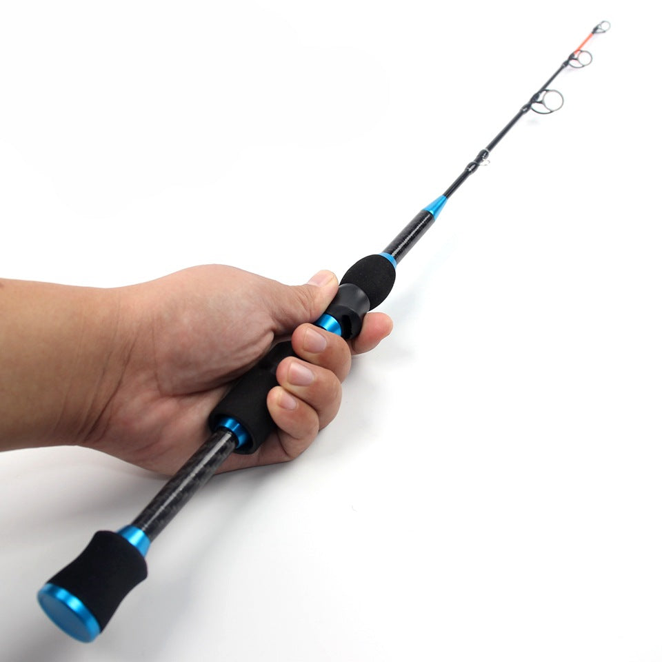 Four-Section Portable Ultra-Hard Ice Fishing Rod Insert Section Winter Fishing Rod Eastern European Strong Waist Fishing Rod