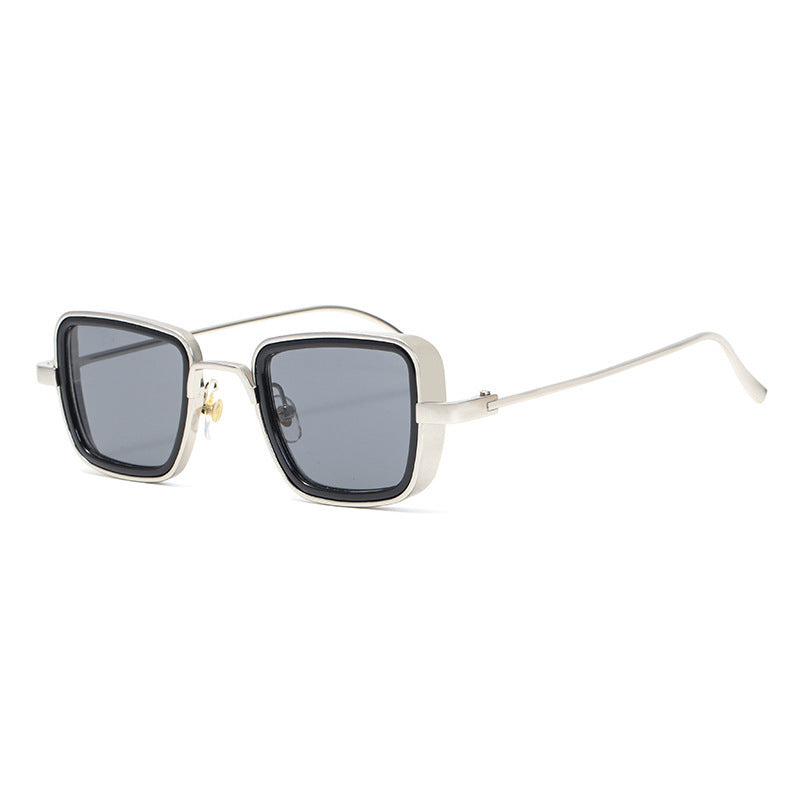 KABIR SINGH Steampunk Small Square Frame Sunglasses for Men High-end Indian Sunglasses Men's Glasses
