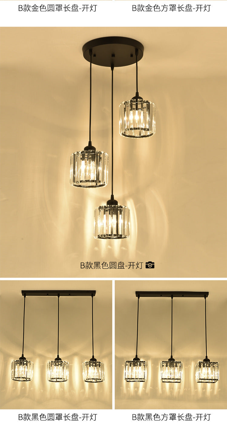 Restaurant Pendant Light Three-Head Modern Minimalist Bar Creative Dining Table Bedroom Unique Living Room Dining Room Grand Nordic Lighting