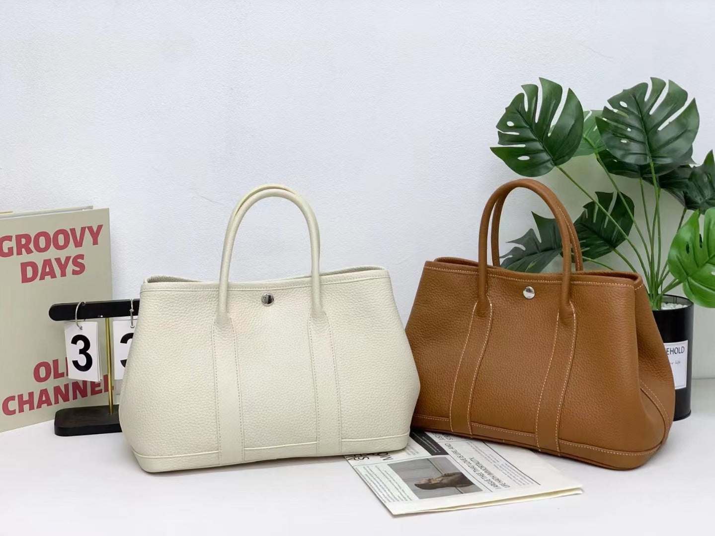 Garden Bag Summer High-End Feel Guangzhou First Layer Cowhide Women's Bag Genuine Leather Tote Bag Large Capacity Commuter Handbag