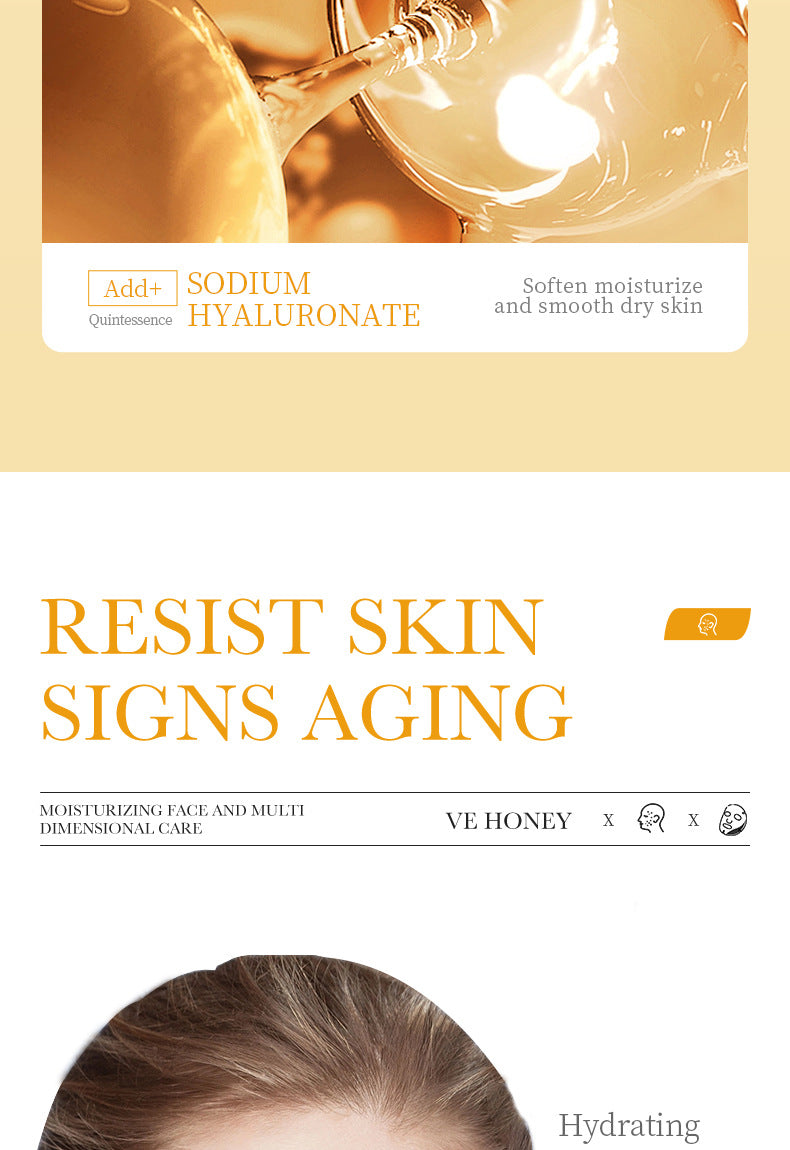BIOAOUA Vitamin E Honey Mask Hydrating Moisturizing Repairing Brightening Mask Export  Wholesale