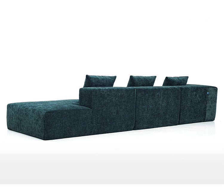 Sofa for Living Room Small Apartment Rental Bedroom Two or Three Seater Elephant Ear Lazy Straight Fabric Sofa New Model