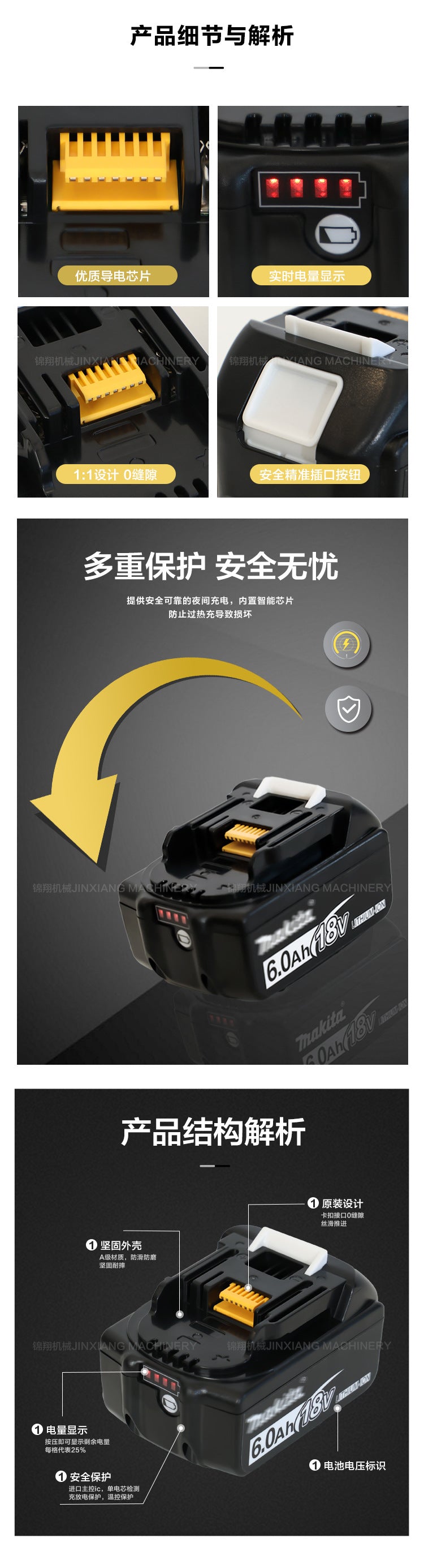 MT Compatible with Lithium Battery for Universal Cordless Drill and Angle Grinder Makita Replacement for Large Dock Charger