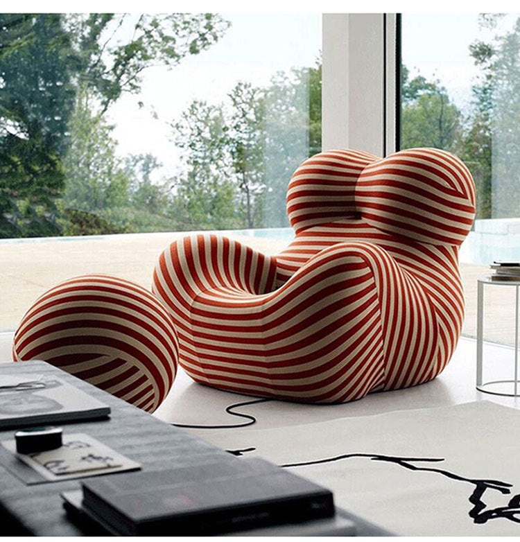 Full Compression Sponge Lazy Sofa Single Leisure Chair Designer Exclusive Mom's Hug Compression Sofa