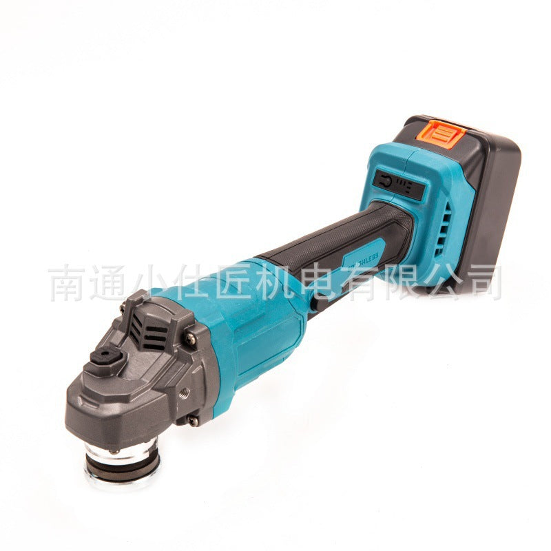 Custom Brushless Lithium Battery Rechargeable Angle Grinder for Foreign Trade AliExpress Cross-Border Dropshipping Handheld Household Cutting Angle Grinder
