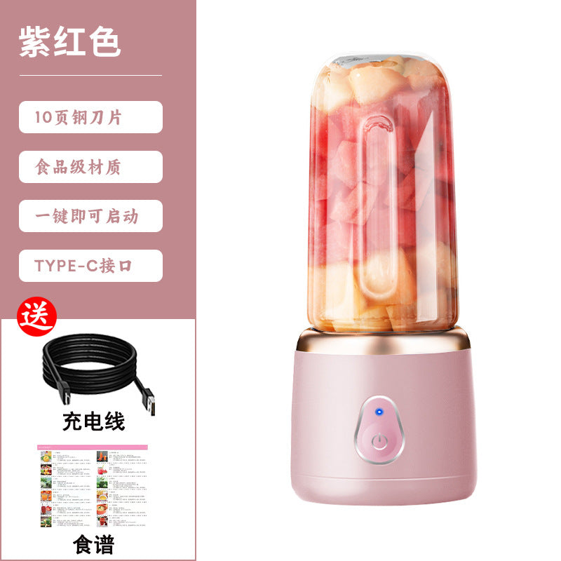 Electric New Portable Juicer Fruit Juice Maker Multifunctional Fruit and Vegetable Juicing Cup Small Mini Blender Cup