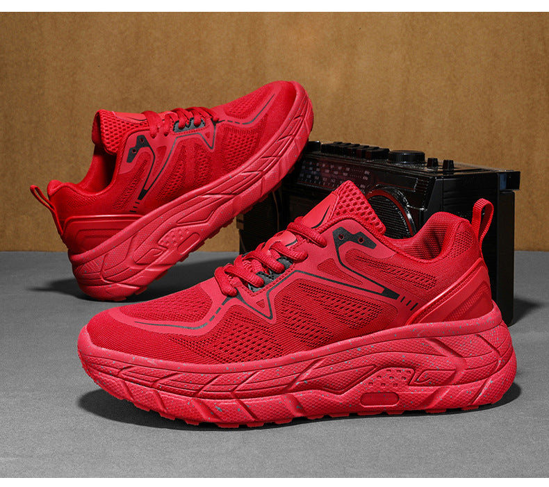 Dropshipping Couple Casual Sports Shoes Student Running Shoes Marathon Running Shoes Jacquard Foreign Trade Live Streaming Men's Shoes