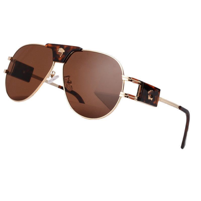 Unisex Toad Sunglasses European and American Style Glasses Beauty Head Sunglasses Internet Celebrity Light Luxury Classic Sunglasses Trendy V88051