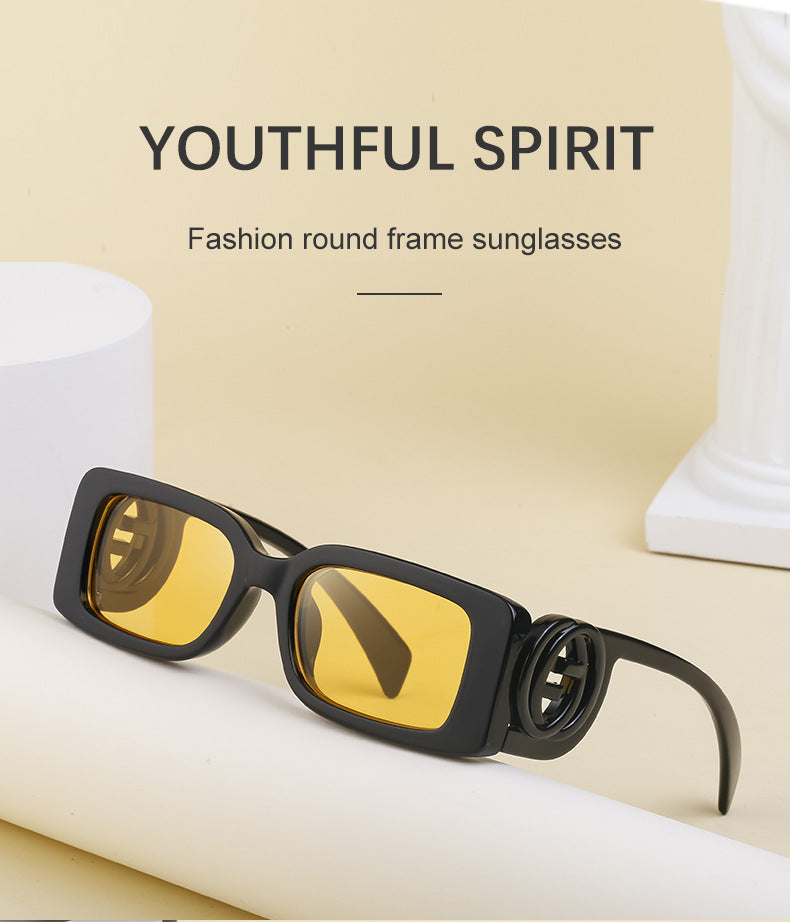 New Fashion Square Frame Sunglasses for Women, Unique Small Frame Sunglasses for Men, Wholesale Glasses sunglasses