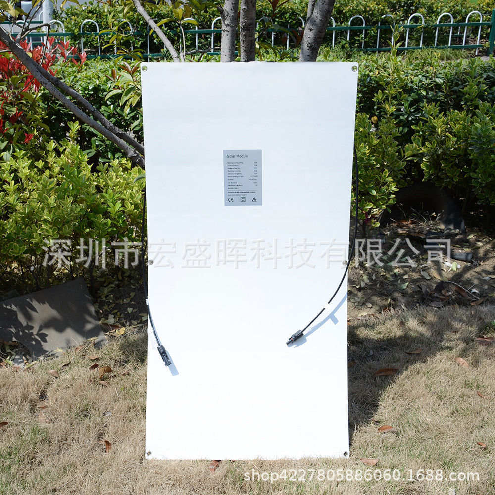 sunpower High Efficiency Semi-Flexible Solar Panel Semi-Flexible Solar Power Generation Panel100W Solar Panel
