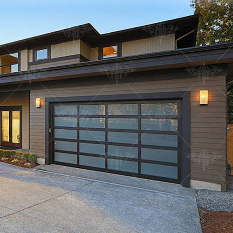 8x7 Aluminum Alloy Glass Garage Door Cheap 16x8 Glass Garage Door