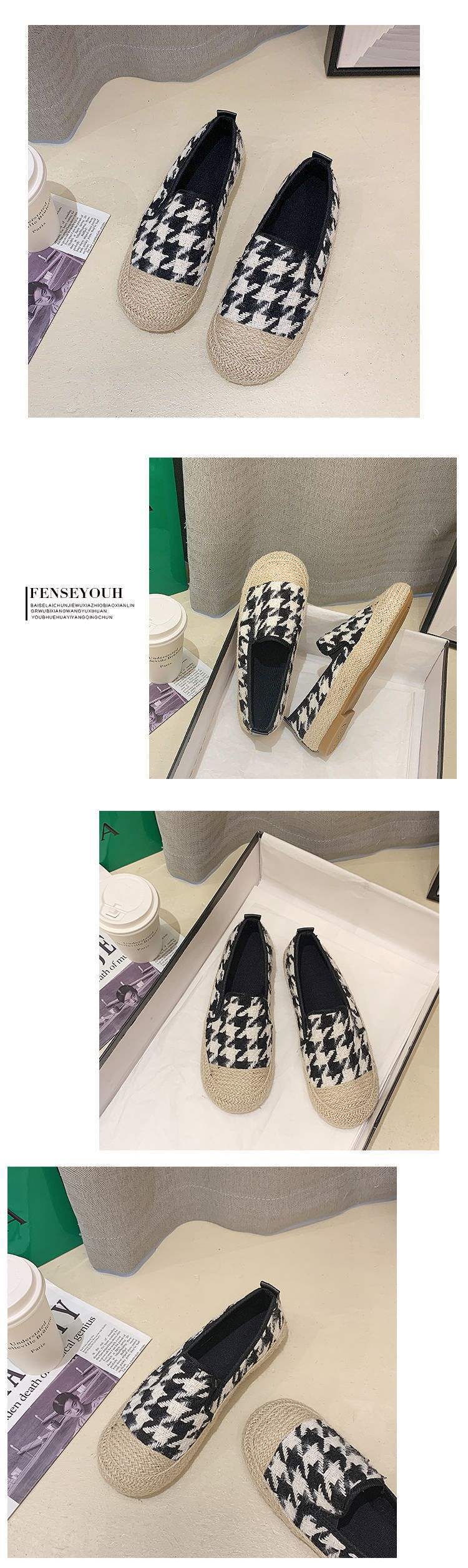 Women's Slip-On Fisherman Shoes Lazy Loafers2025Spring and Autumn New Style Flat Casual Loafers for Women