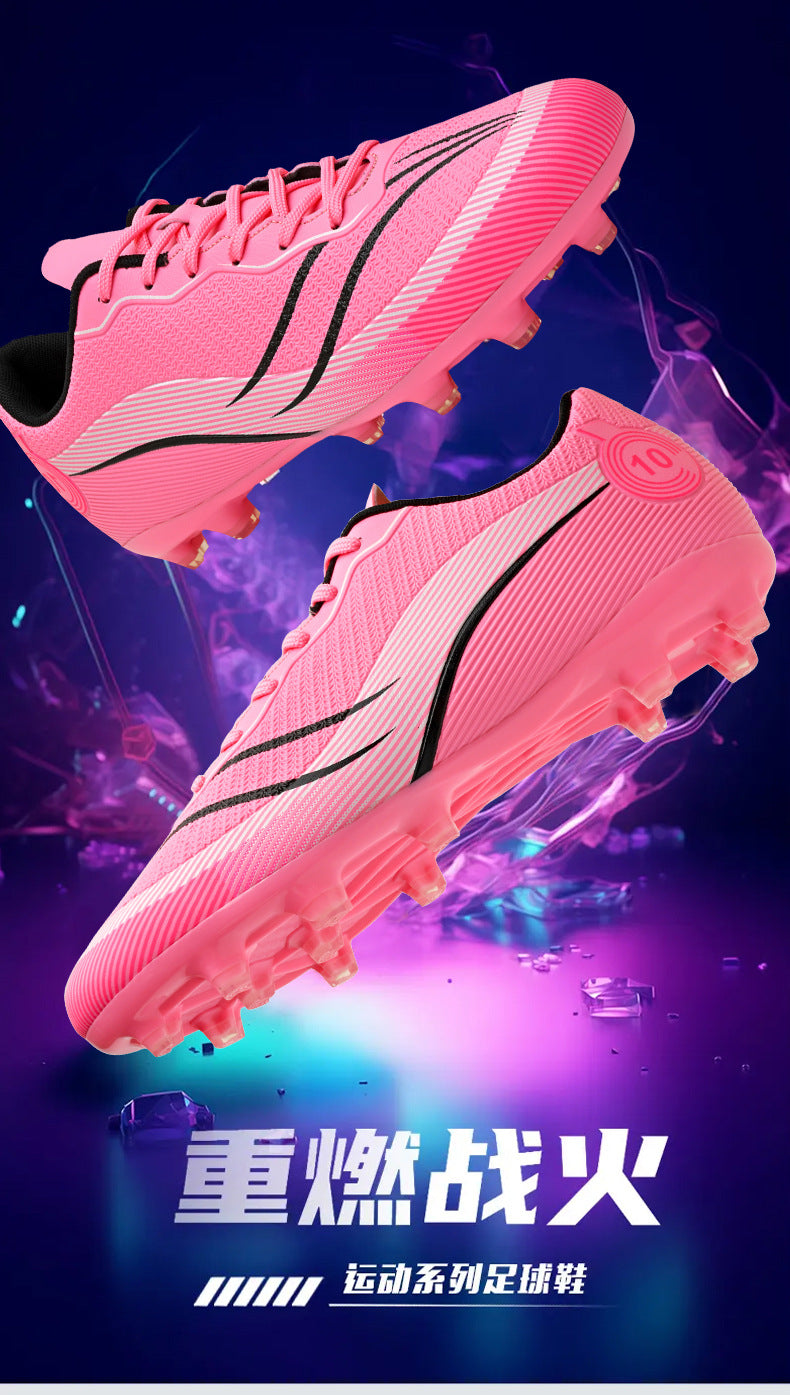 New professional football shoes for men and women teenagers TF Broken Nail AG Long Spike Lightweight Wear-Resistant Competition Training Shoes