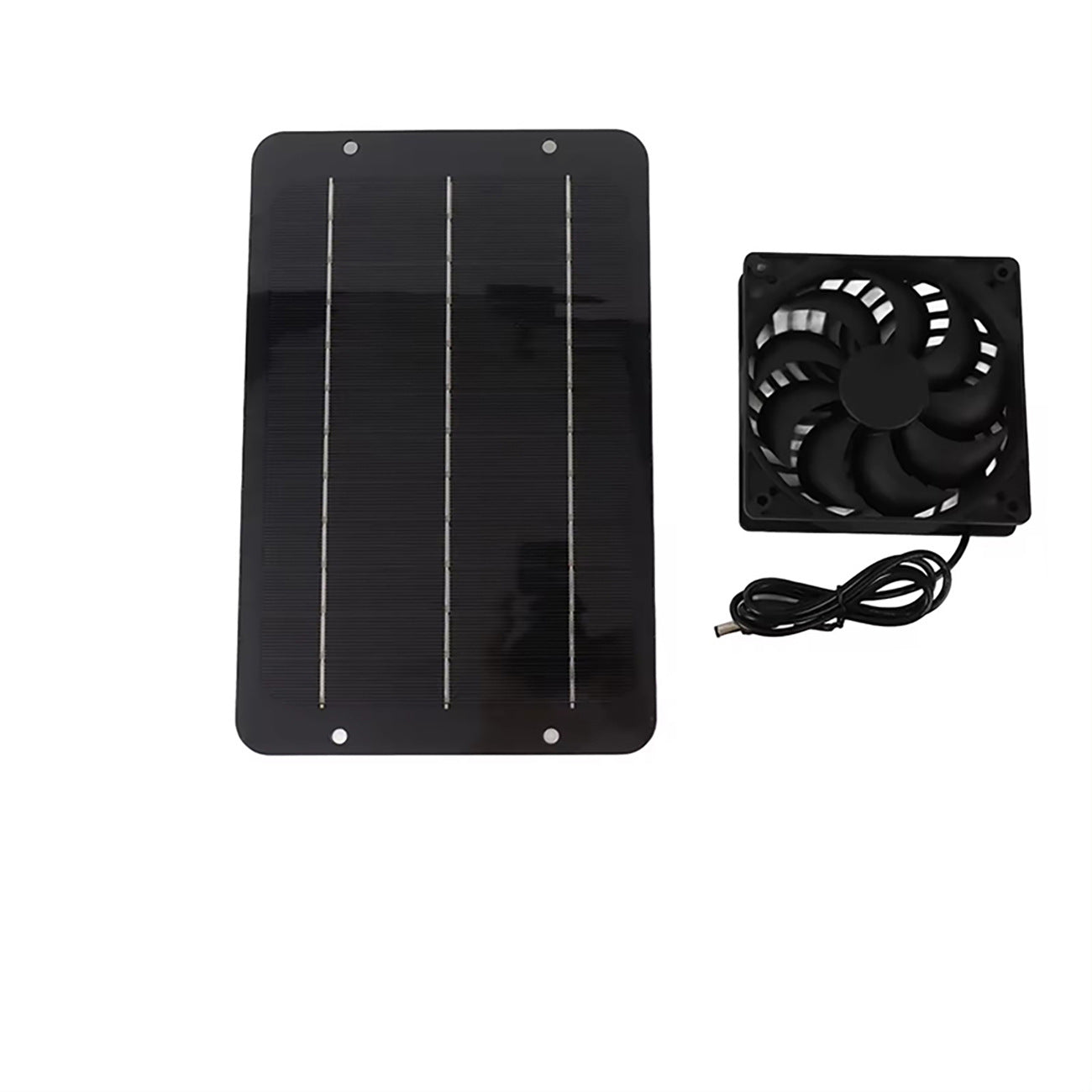 Exclusive Solar Photovoltaic Panel 10W with Dual Fan Radiator Solar Exhaust Fan for Cooling Pet Houses