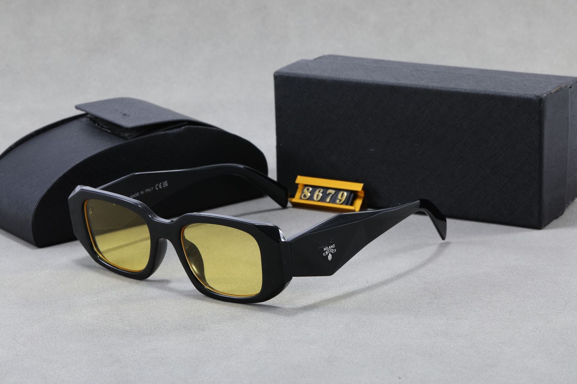 New P Home Sunglasses Europe and America ins Fashion Trade Sunglasses Cat Eye Small Frame Retro High-end Feel2660Same Style