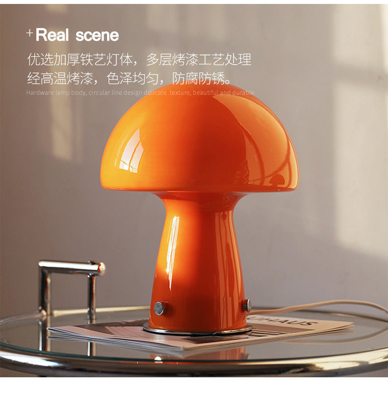 Bauhaus Table Lamp Nordic Minimalist Bedroom Mushroom Lamp Creative Yellow White Bauhaus Lamp Manufacturer Customization