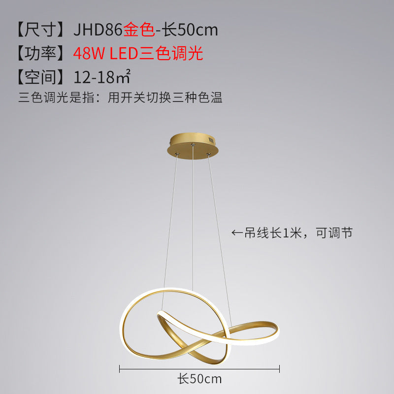 Bedroom Chandelier Internet Celebrity Bar Counter2025Modern Minimalist Dining Room Chandelier New Zhongshan Lighting for Dining Table