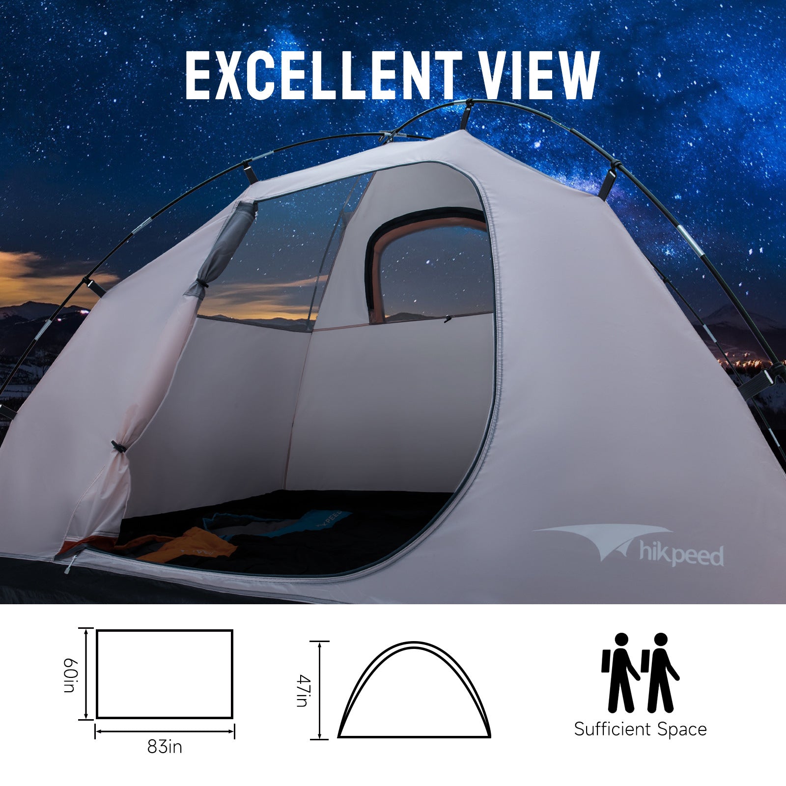 Jituo Tent Park Tent Children's Indoor Beach Camping Portable Rainproof Outdoor Tent Camping Double Person