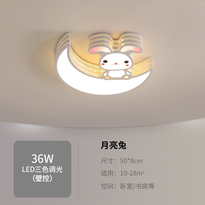 Children's Room Bedroom Lamp Boys Girls Pink Creative Cartoon Ceiling Lamp Cozy Romantic Room Lamp Master Bedroom Lamp