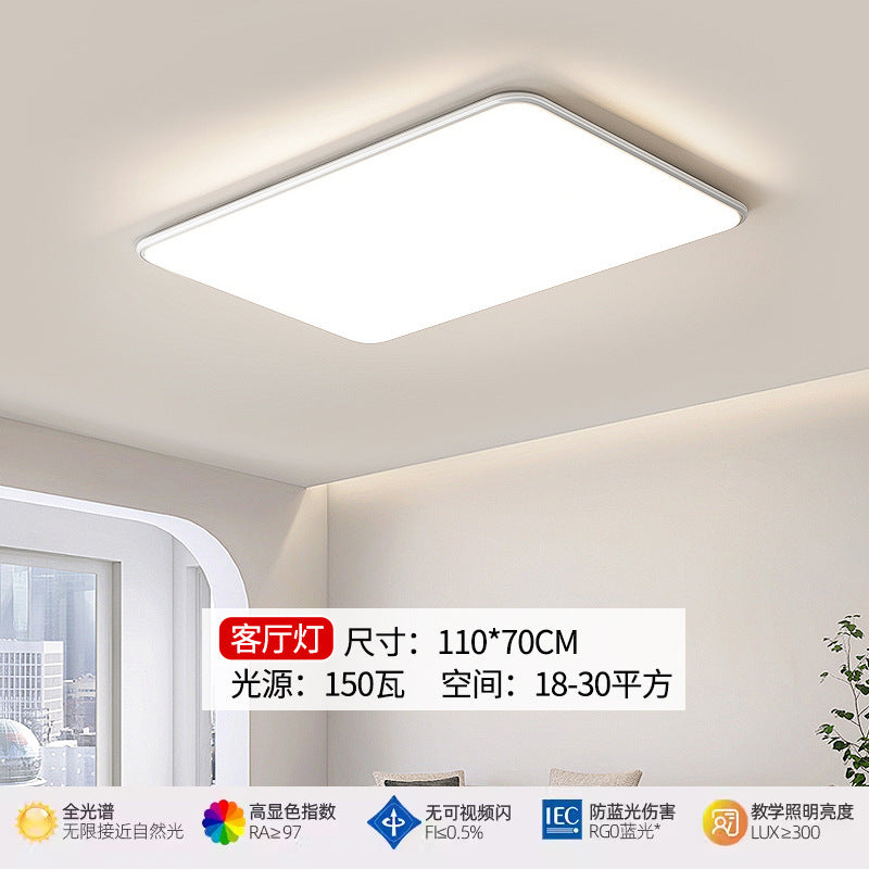 Zhongshan Full Spectrum Eye Protection Living Room Lamp Seamless Ceiling Light Modern Simple Elegant Lighting Three-Color Whole House Combination