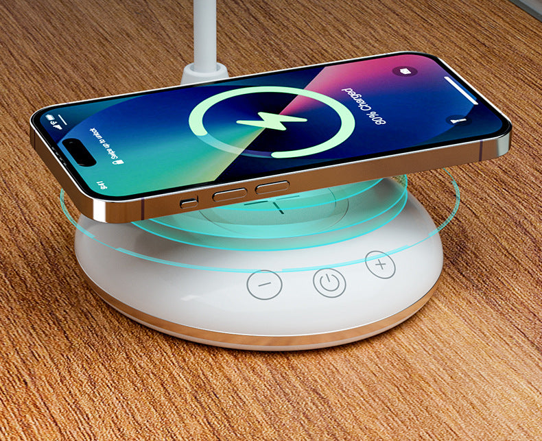 Custom Eye Protection Desk Lamp Bedroom Bedside Lamp Multifunctional Wireless Charging Study Lamp Foldable Desktop Reading Smart Lamp