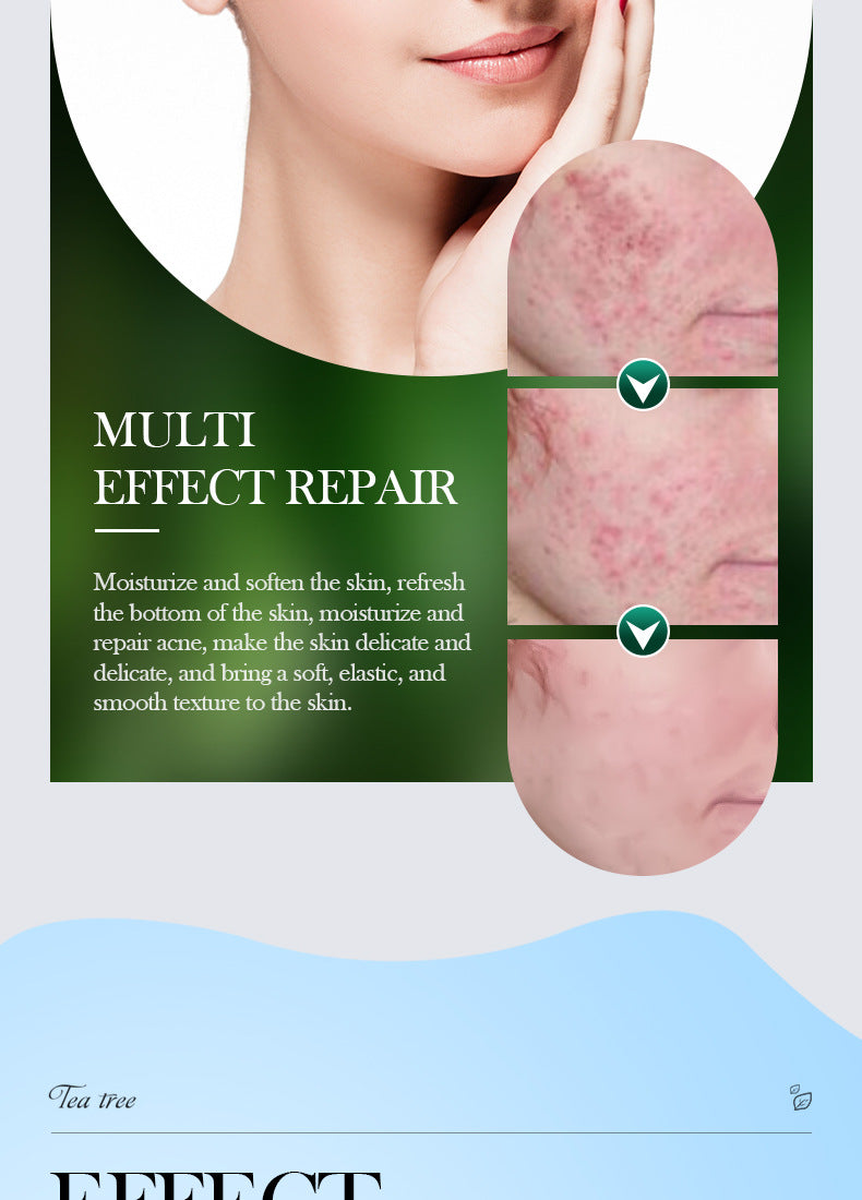 Full English Tea Tree Skincare Set SADOER Cleansing, moisturizing, hydrating five-piece set for  foreign trade wholesale