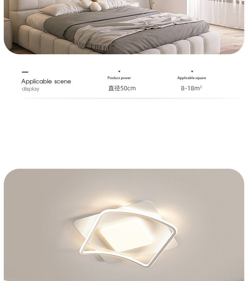 Living Room Ceiling Light Modern Minimalist2025New Year Creative Internet Celebrity Cream Style Master Bedroom Lamp Minimalist Main Lamp