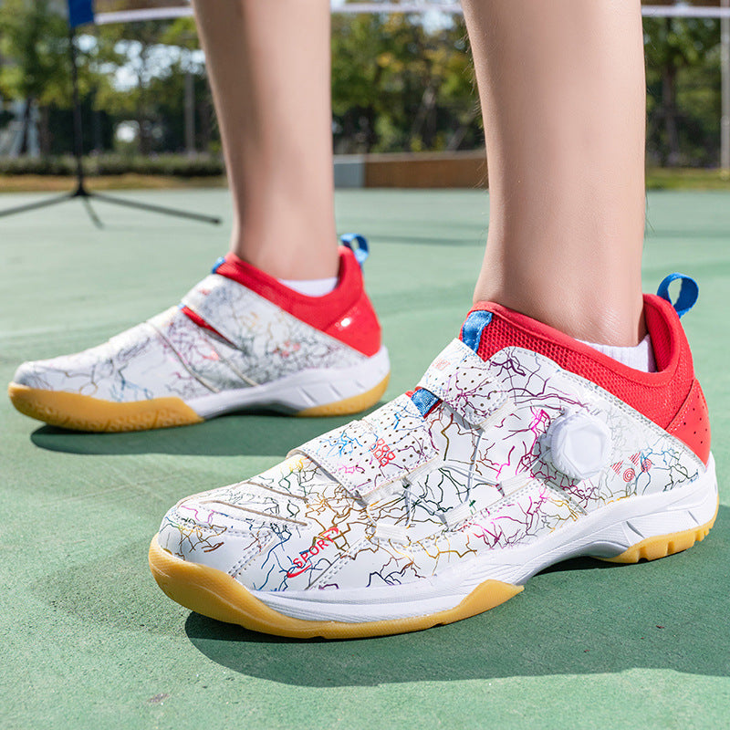 In Stock Couple Style Fashion Badminton Shoes New Style Mandarin Duck Table Tennis Tennis Non-Slip Wear-Resistant Sports Shoes