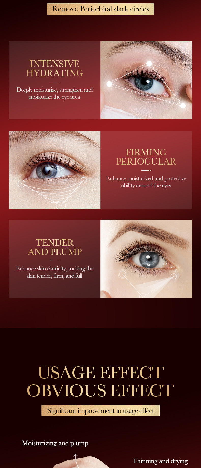 Red Pomegranate Eye Mask SADOER Moisturize the eye area, improve dark circles and wrinkles,  foreign trade wholesale