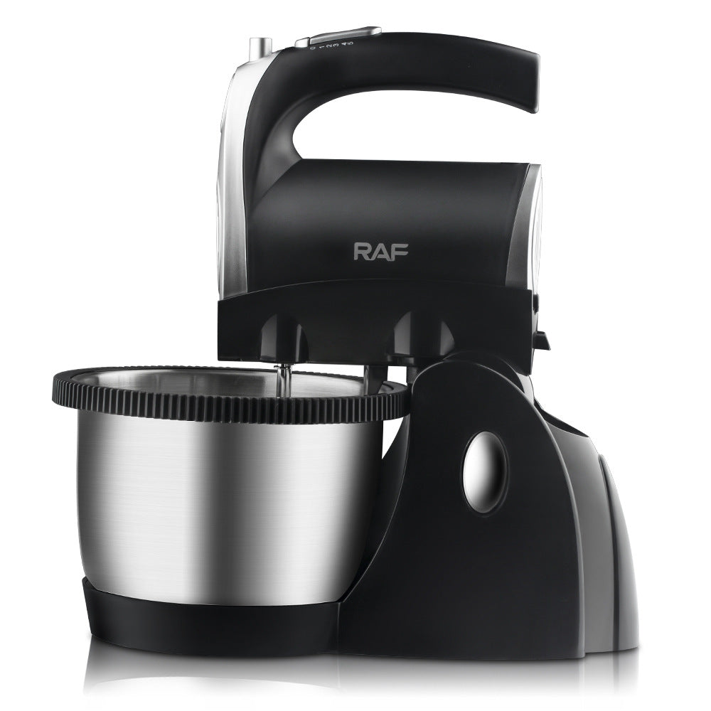 EU Standard Electric Egg Beater for Home Use, Desktop Cream Whisk, Egg White Mixer, Dough Stirrer, Cake Baking Egg Beater with Bowl