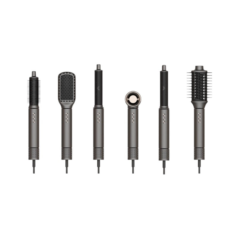 高速吹风机热风梳套装 6 合 1 卷发棒多功能吹风机家用电器