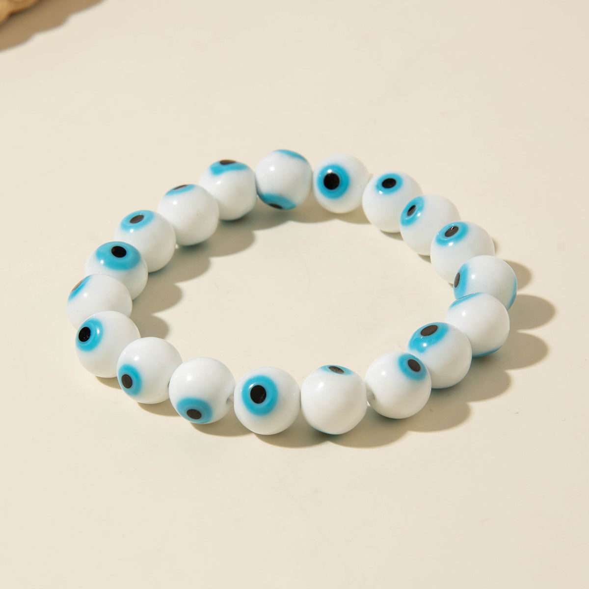 European and American Ornament Bohemian Devil's Eye Beaded Bracelet  Fashionable and Unique Eye Elastic Bracelet Wholesale