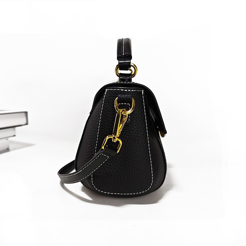 Customized Fingerprint Unlock Bag High-end Fashion Top Layer Cowhide Large Capacity Handbag Crossbody Genuine Leather Women's Bag