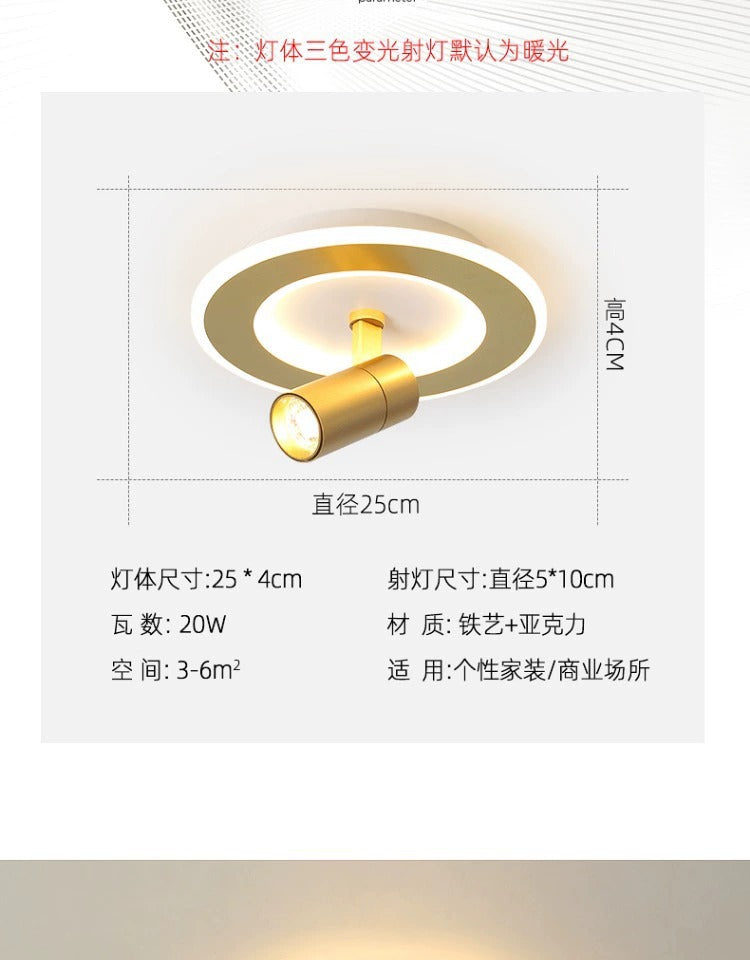 Aisle Light Corridor Light Luxury Balcony led Lamp Creative Background Wall Spotlight Simple Modern Cloakroom Ceiling Lamp