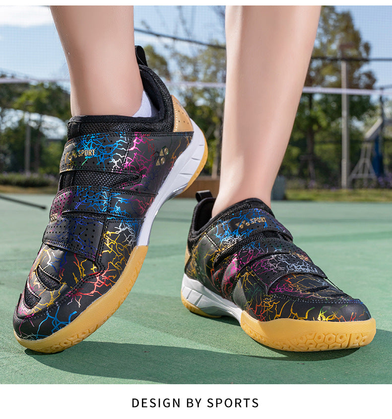 In Stock Couple Style Fashion Badminton Shoes New Style Mandarin Duck Table Tennis Tennis Non-Slip Wear-Resistant Sports Shoes