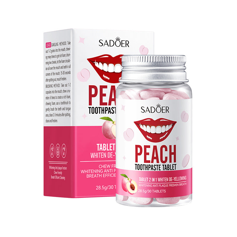 All-English Solid Toothpaste Series SADOER Sakura Whitening Anti-Yellowing Teeth Cleaning Toothpaste  Wholesale