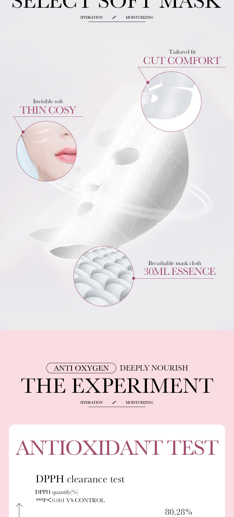 Full English Mask30gBIOAOUA Honey Hydrating Pearl Moisturizing Rose Snail Moisturizing  Foreign Trade Wholesale