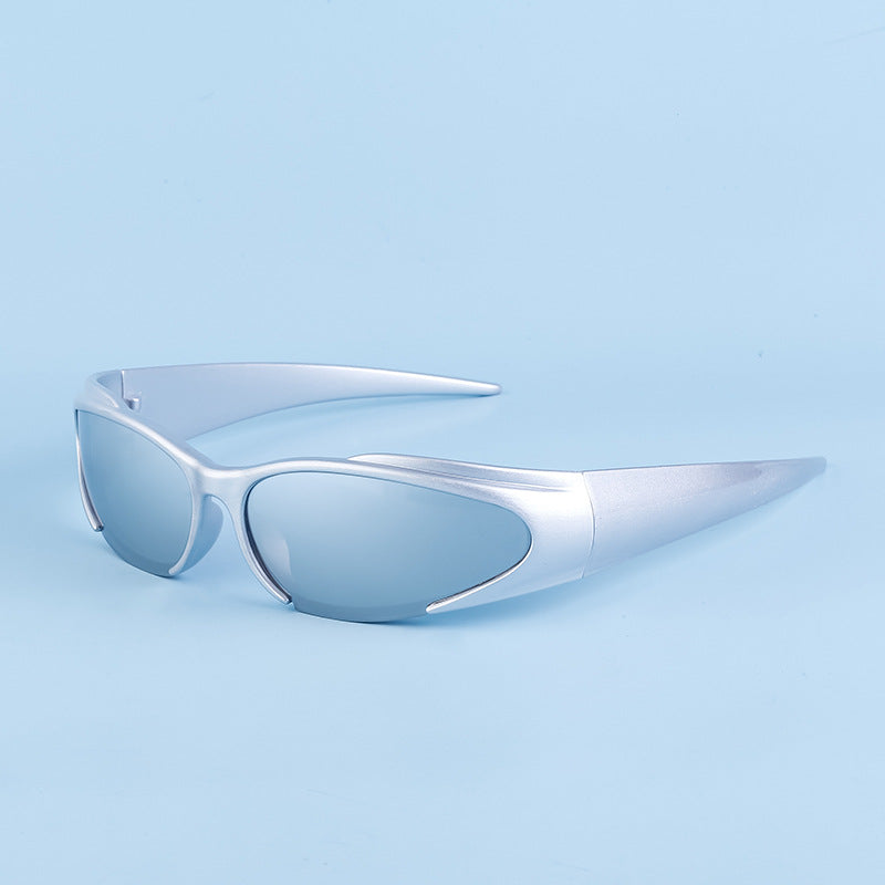 European and American Sports Windproof Cycling Sunglasses for Men and Women Sun Protection Personality Y2K Millennium Sunglasses Glasses Glasses