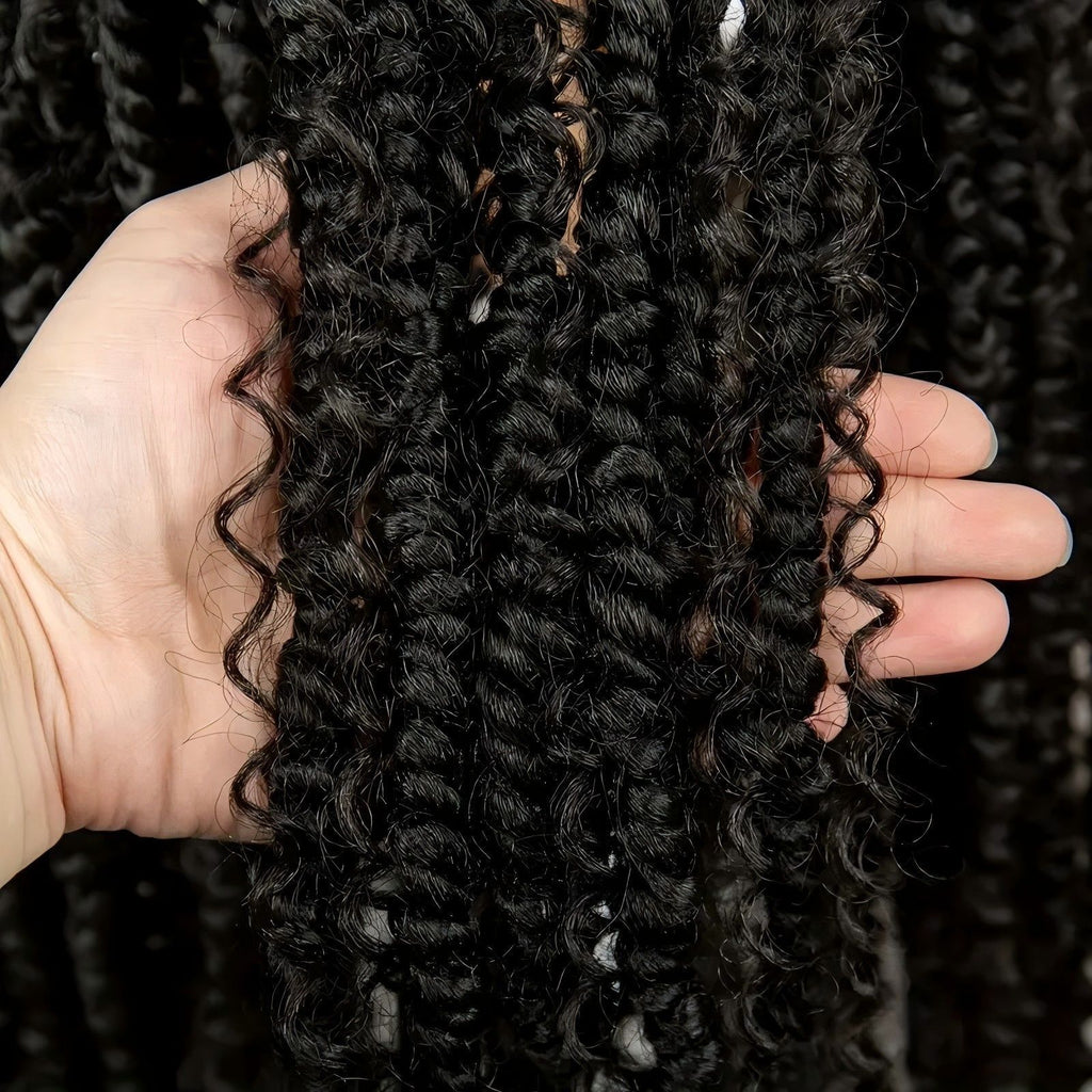 Cross-Border New African Braided Wig Hand-Woven Full Lace Double Strand Passion twist Feizi Chemical Fiber Head Cover